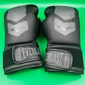 Everlast Prospect Boxing Gloves Youth 8oz Black Grey P00002972 Training MMA